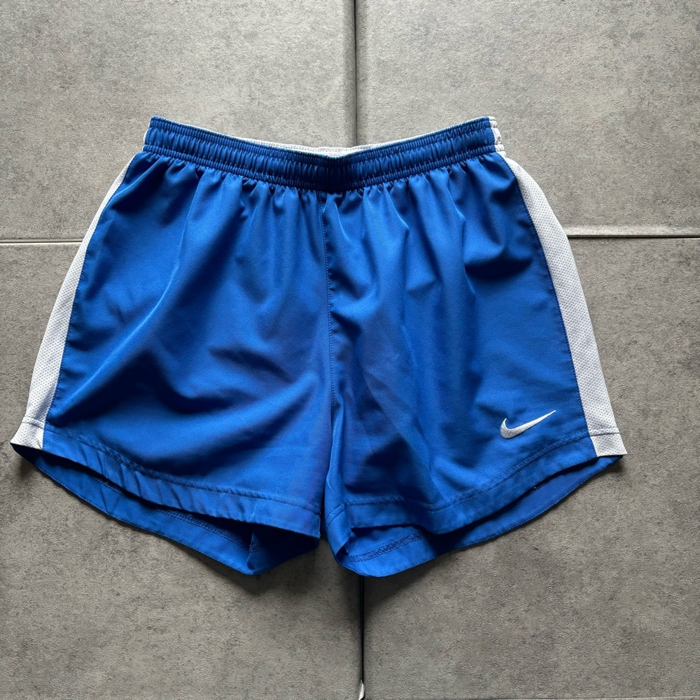 Blue nike womens running shorts